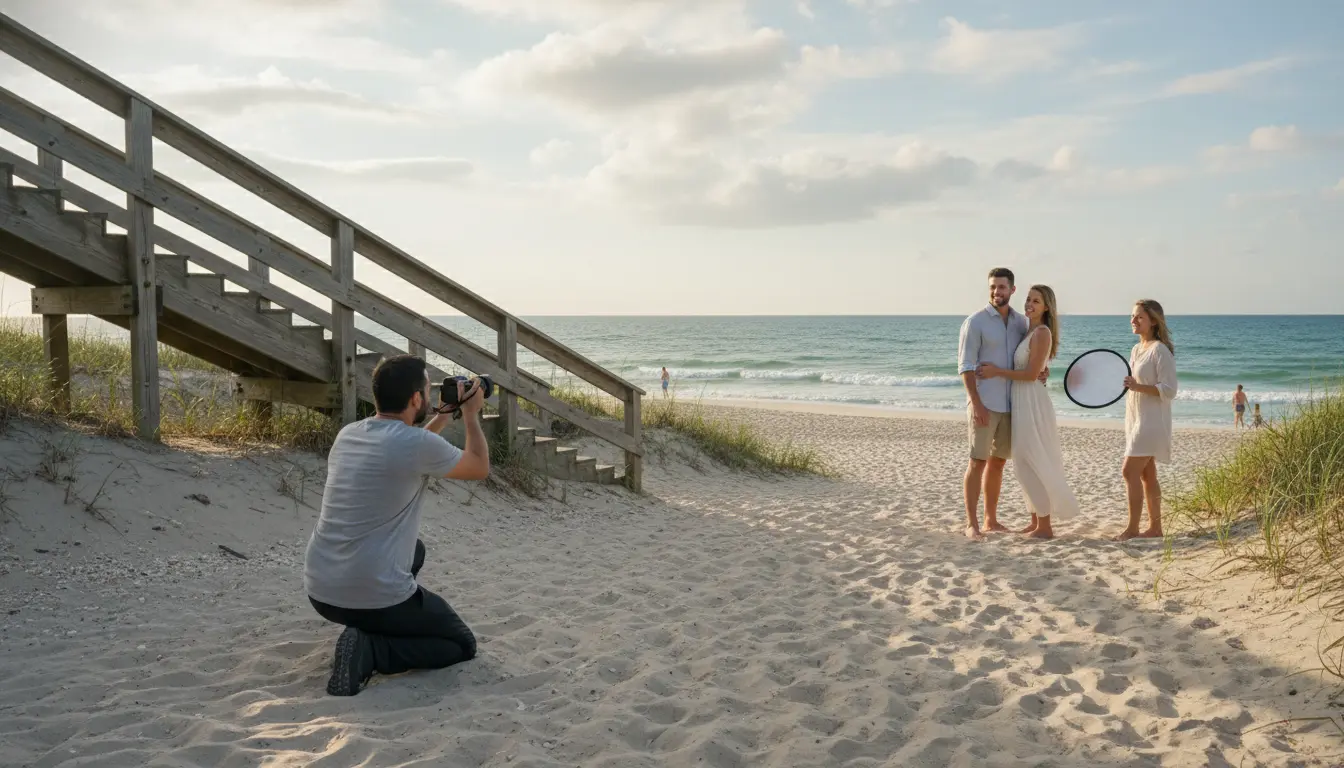 Wedding Photography Coney Island — Stillwell Avenue subway terminal entrance showing transit proximity and street conditions.