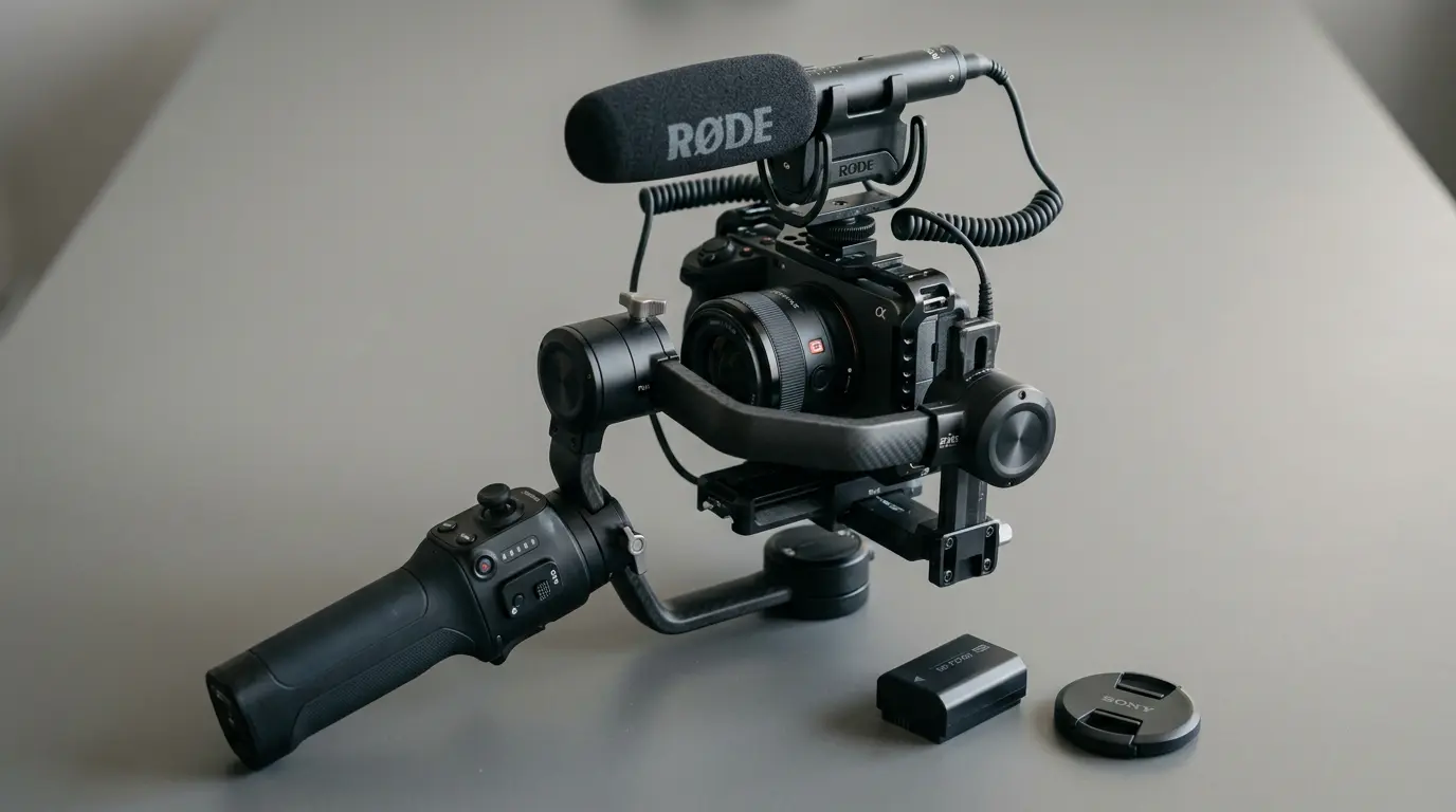 Cinematic wedding videographer Brooklyn camera gimbal shotgun microphone equipment used for Brooklyn wedding films