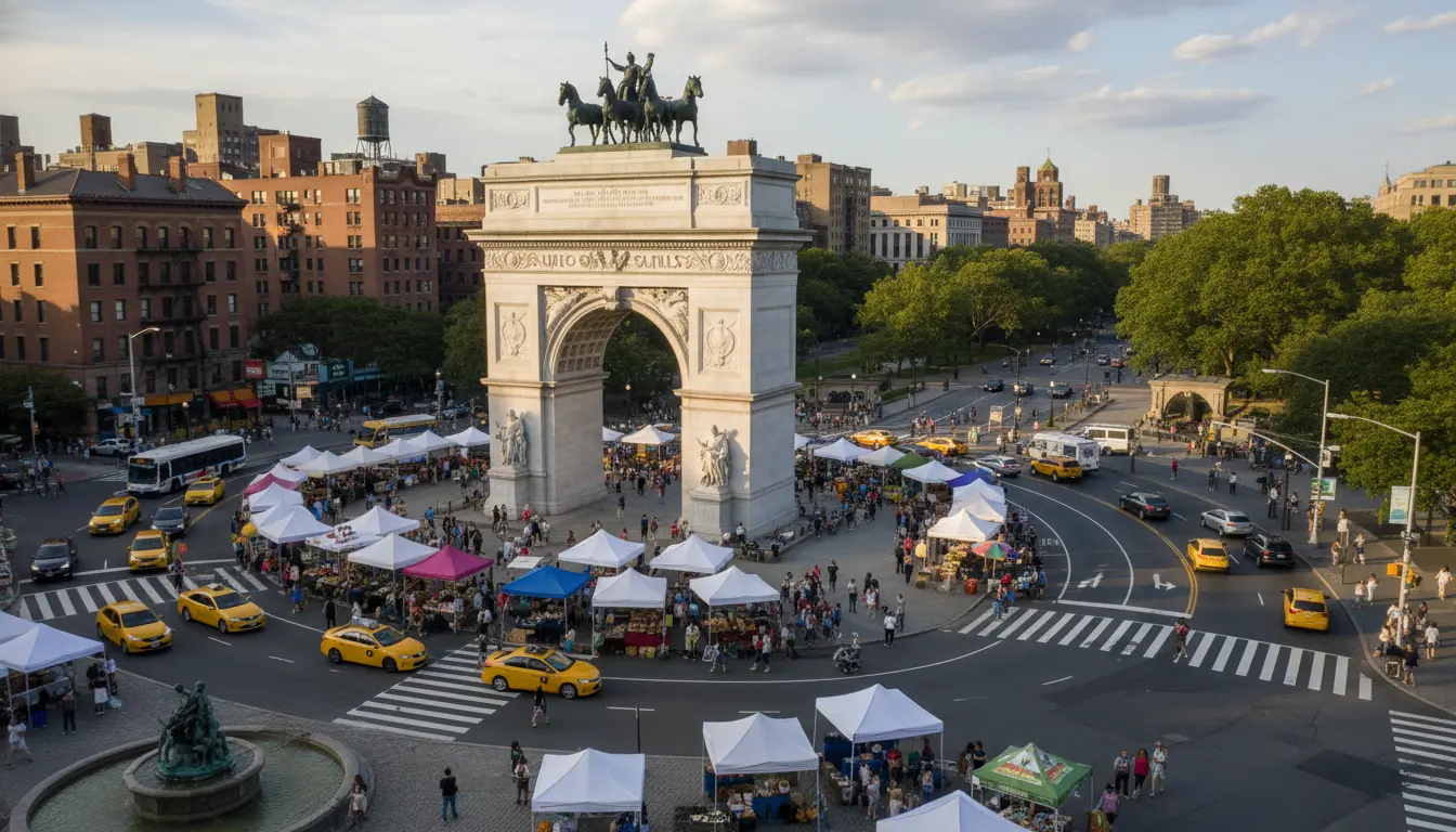 Wedding Photography Park Slope — Grand Army Plaza with Soldiers' and Sailors' Arch and Farmer’s Market