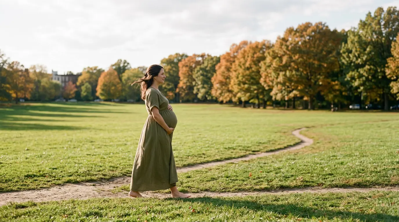 Maternity photography session at Prospect Park in Park Slope Brooklyn