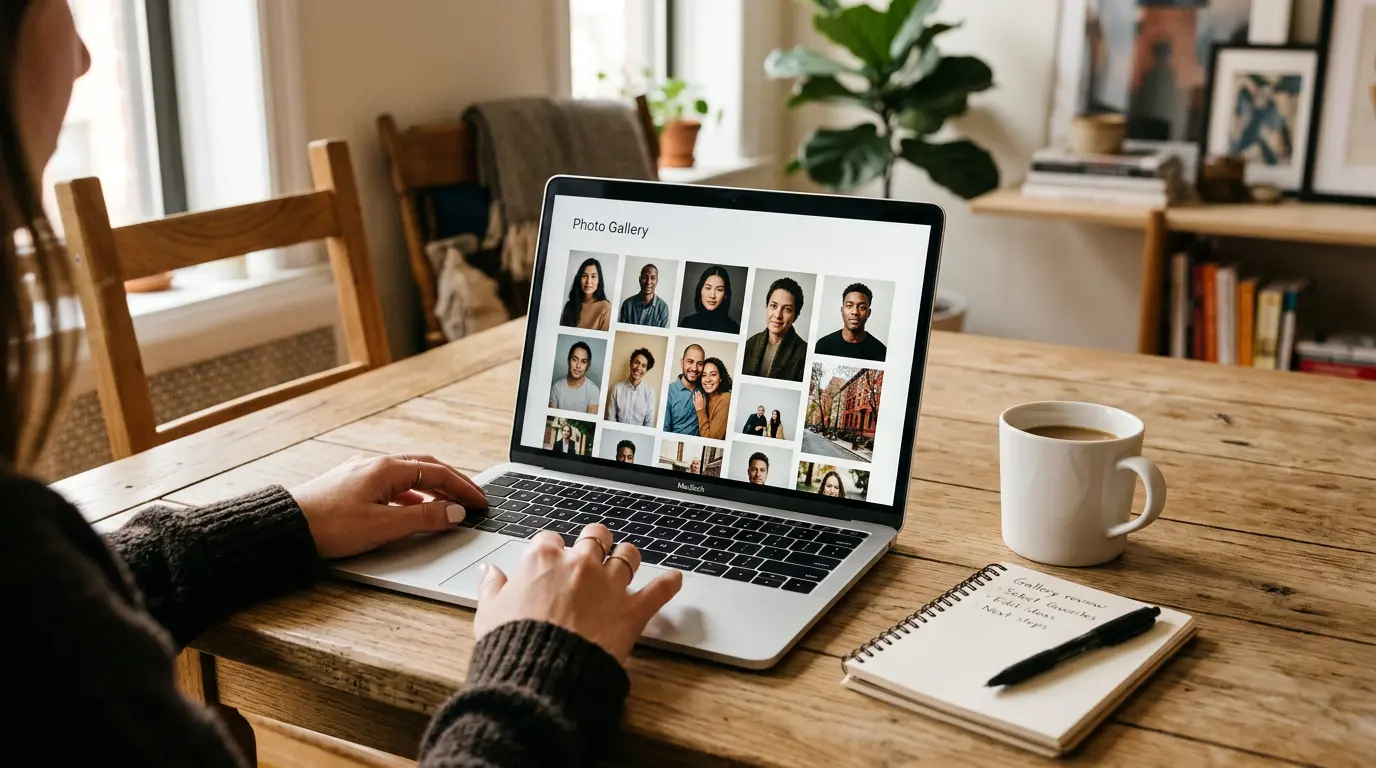 Online portrait photography gallery delivery review after Brooklyn session