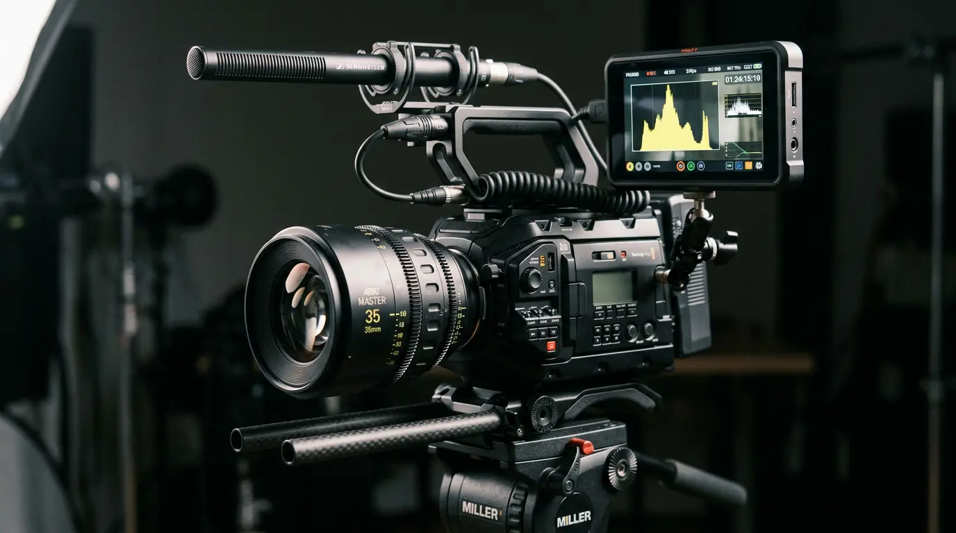 Professional cinema camera and audio equipment for video production service Brooklyn NY