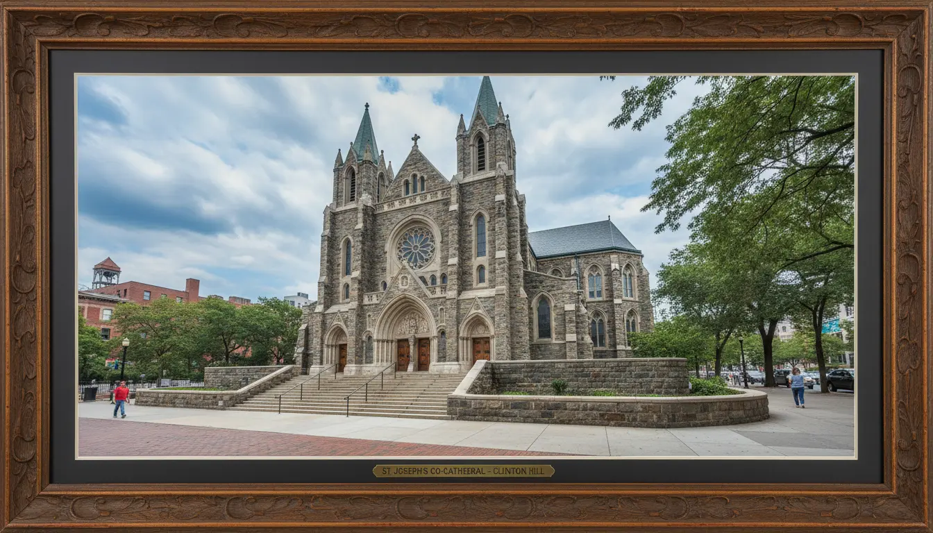 Wedding Photography Clinton Hill — St. Joseph’s Co-Cathedral perimeter and steps