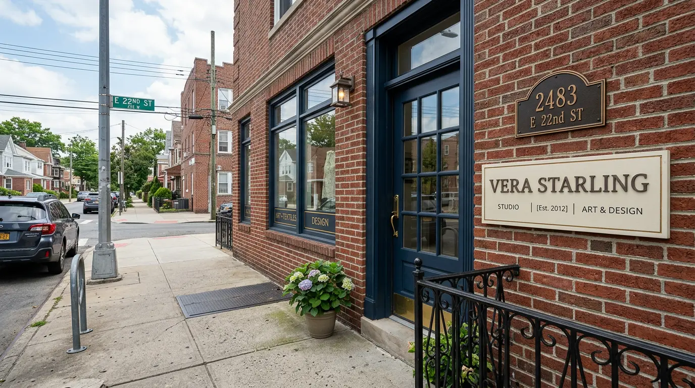 Vera Starling studio storefront address Sheepshead Bay Brooklyn wedding photography