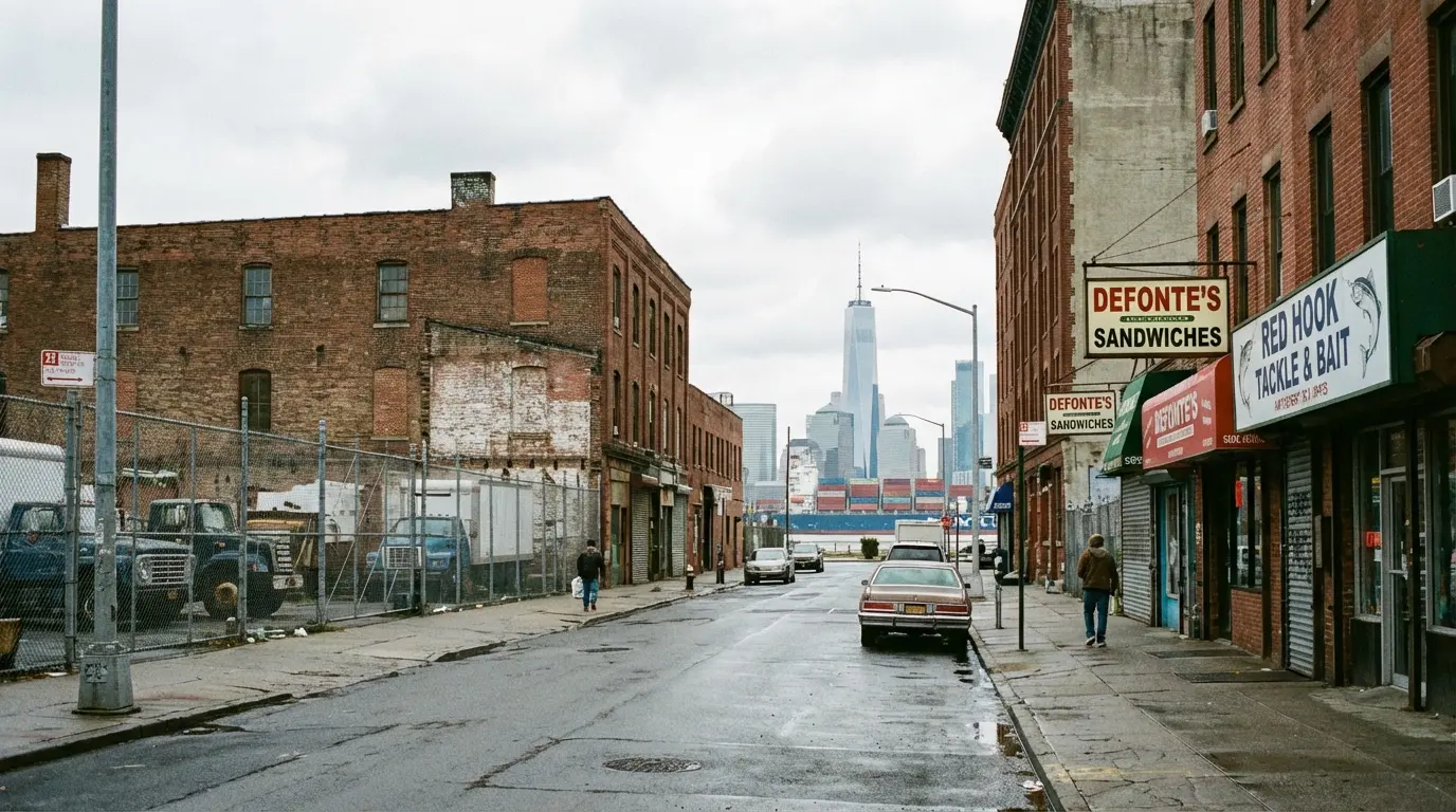 Wedding Photography - Van Brunt Street and waterfront sightline, Red Hook